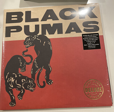 Black Pumas Exclusive Deluxe Edition Gold Red Splatter w/ Bonus 7