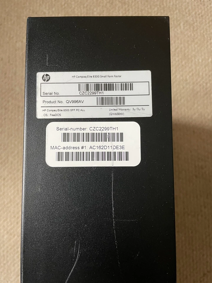 HP Compaq Elite 8300 Ultra Slim Desktop PC - READ DISCRETION - Image 2 of 4