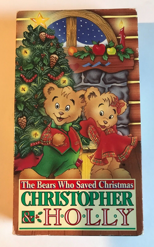 THE BEARS WHO SAVED CHRISTMAS ~ CHRISTOPHER & HOLLY ~ VHS ~ SLIPSLEEVE ...