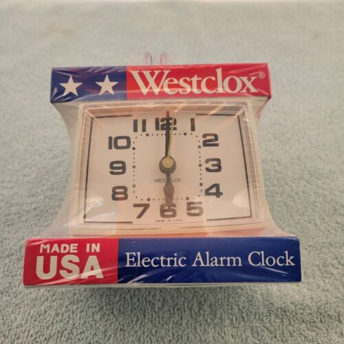 Réveil électrique vintage NEUF SCELLÉ Westclox modèle 22189 fabriqué aux États-Unis - Photo 1/7