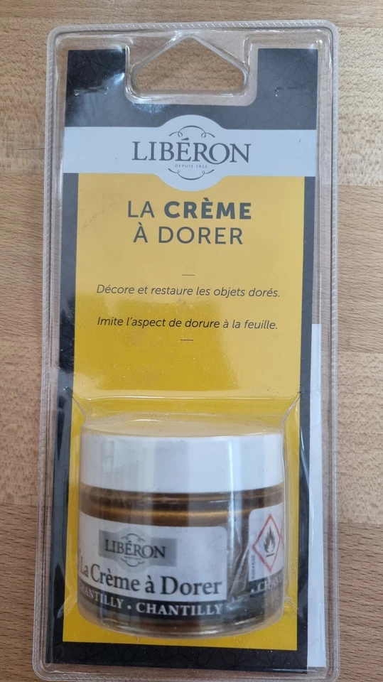 Goldwachs Liberon - 30 ml Chantilly Antikgold unechte Vergoldung Bronze Messing