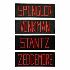 Ghostbusters Name Tags Embroidered Sew/Iron On Patch 4.9" x 1.75" Spengler