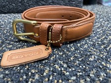 Coach Leatherwear Sz. 34"/85CM Women s Brown Leather Belt. 6300 British Tan