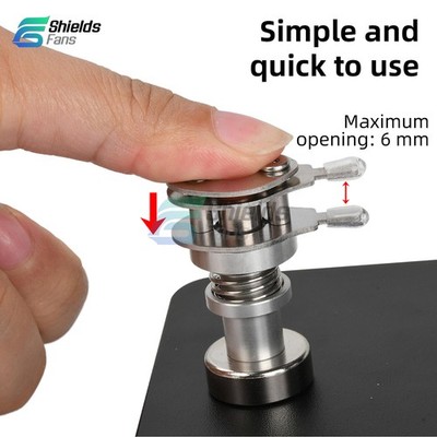 Magnetic Helping Hands Clamp PCB Clip Adjustable Soldering Holder Stand Fixture