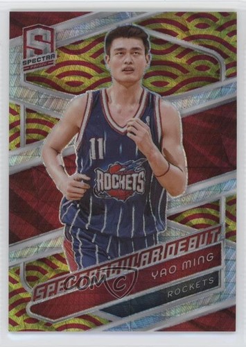 2023 Panini Spectra International Red & Yellow Prizm 2/49 Yao Ming #180 HOF ru7 - Picture 1 of 3