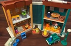 Vintage Fisher Price Sesame Street Play House Set Furniture Little People
