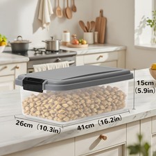 11 Lbs Rolling Pet Food Container Dog Cat Food Storage Bin With Scoop Lid