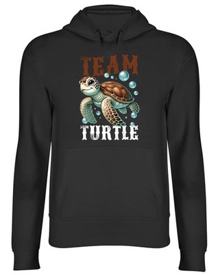 Team Turtle Hoodie Herren Damen Oberteil mit Kapuze