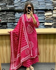 Pakistani Bollywood Salwar Kameez Indian Party Wear Kurti Palazzo Dupatta Set