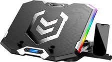 Gaming Laptop Cooling Pad 15-17.3 Inch Laptop Fan with 6 RGB Cooling Fans