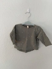 Quincy Mae Rylee & Cru Infant Top And Pants Layette Set 3-6 Months Stars Unisex