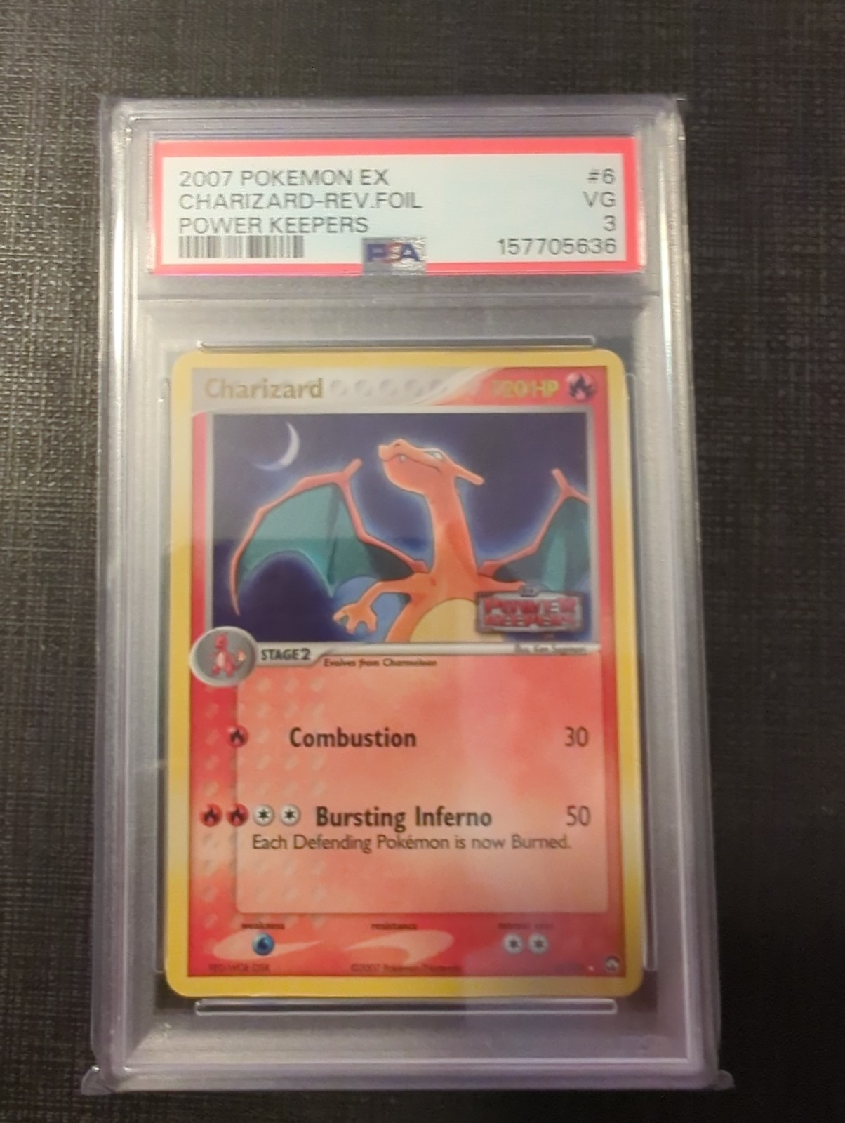 Charizard 6/108 Power Keepers Reverse Holo PSA 3