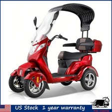 1000W Heavy Duty 4 Wheels Mobility Scooters for Seniors  Adults 500lbs Capacity