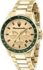 Maserati Orologio da Uomo R8873640005 Collezione Sfida PVD Oro