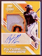 2021 Panini Elite Heliot Ramos RC Rookie AUTO #/10 GOLD SSP Future Threads RPA