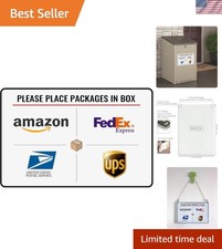 Aluminum Outdoor Package Delivery Sign 12x8 - Bright  Weather-Resistant