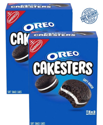 OREO Cakesters Soft Snack Cakes, 5 - 2.02 oz Snack Packs