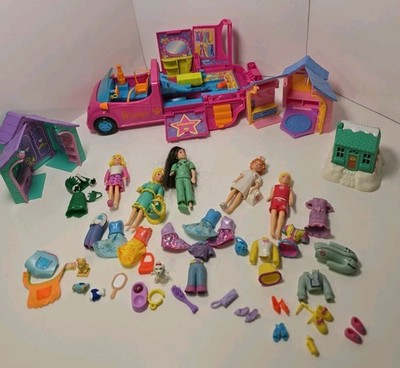 Huge 1995-2001 POLLY POCKET Bluebird Lot Car, Dog Houses, Dolls, Clothing, Shoes