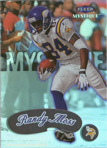 1999 Fleer Mystique #100 Randy Moss SP Minnesota Vikings HOF 2nd Year Card