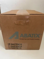 10 lb box - White Knit Cotton T-Shirt Cleaning Rags New - Can Dispense from Box