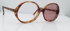 Vintage C.V. Sandi Tortoise Oval Horn-Rimmed Sunglasses France FRAMES ONLY