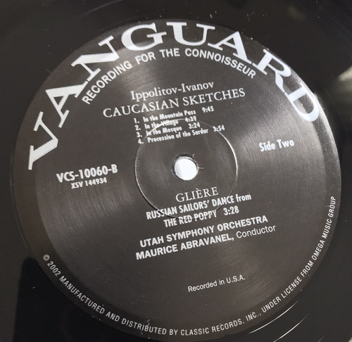 Abravanel - Antar RIMSKY-KORSAKOV Utah SO Classic Records 180g VCS-10060 NM - Picture 4 of 5
