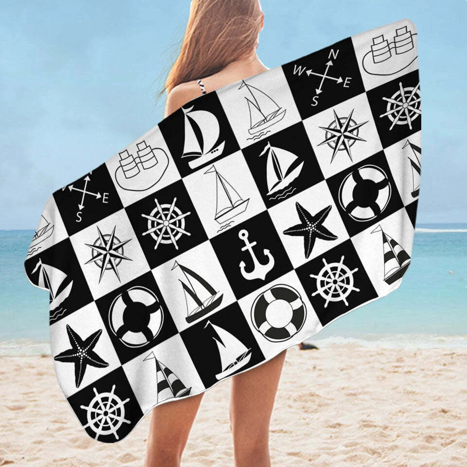 Nautical on sale beach towels