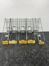 Lot of 5 Vintage Slim Jim Metal Retail Store Point of Sale Display Racks