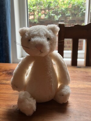 Jellycat - Bashful White Kitten - Retired - Top Zustand