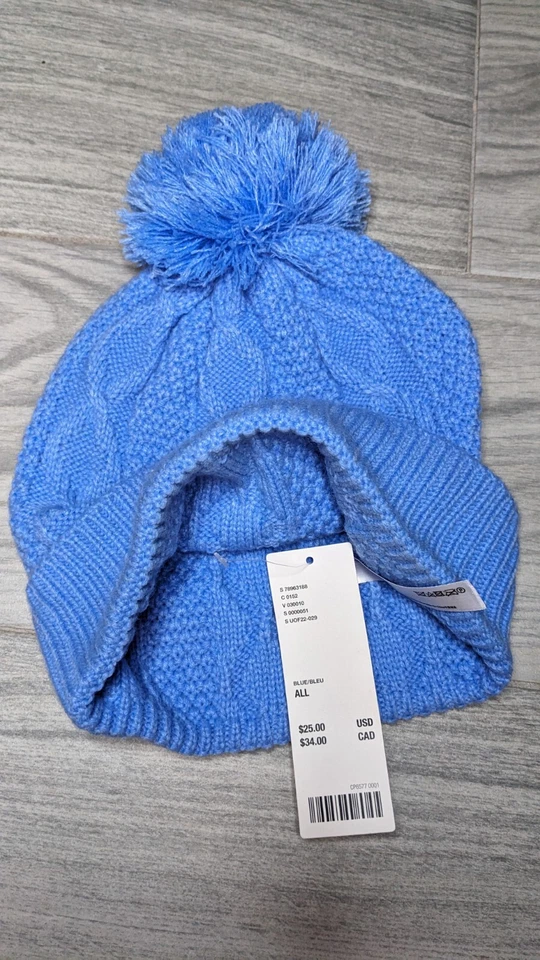 NUEVO CON ETIQUETAS URBAN OUTFITTERS Unisex Azul Lana Pom Gorro Foto 4 de 4