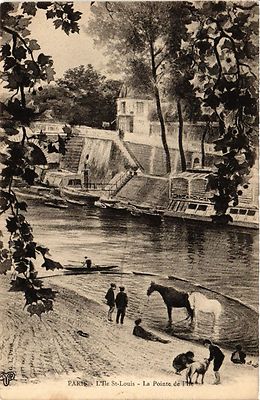 CPA PARIS 4e L'Ile St Louis-La Pointe de l'Ile (445827)