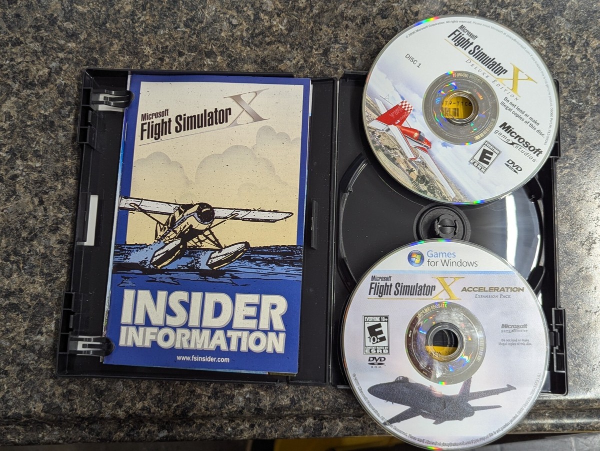 Microsoft PC DVD Flight Simulator X Gold Edition Games PC Missing