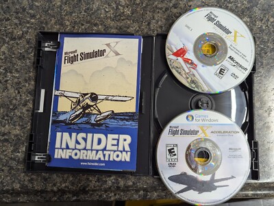 Microsoft PC DVD Flight Simulator X Gold Edition Games PC Missing
