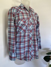 Vintage Roper Pearl Snap Shirt Western Modern Plaid Button Up Long Sleeve Sz S