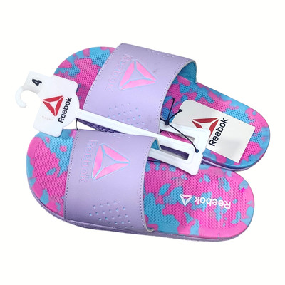 NWT Reebok Girls Pervade Dual Density Comfort Slide Sandal Size 4 Free Shipping