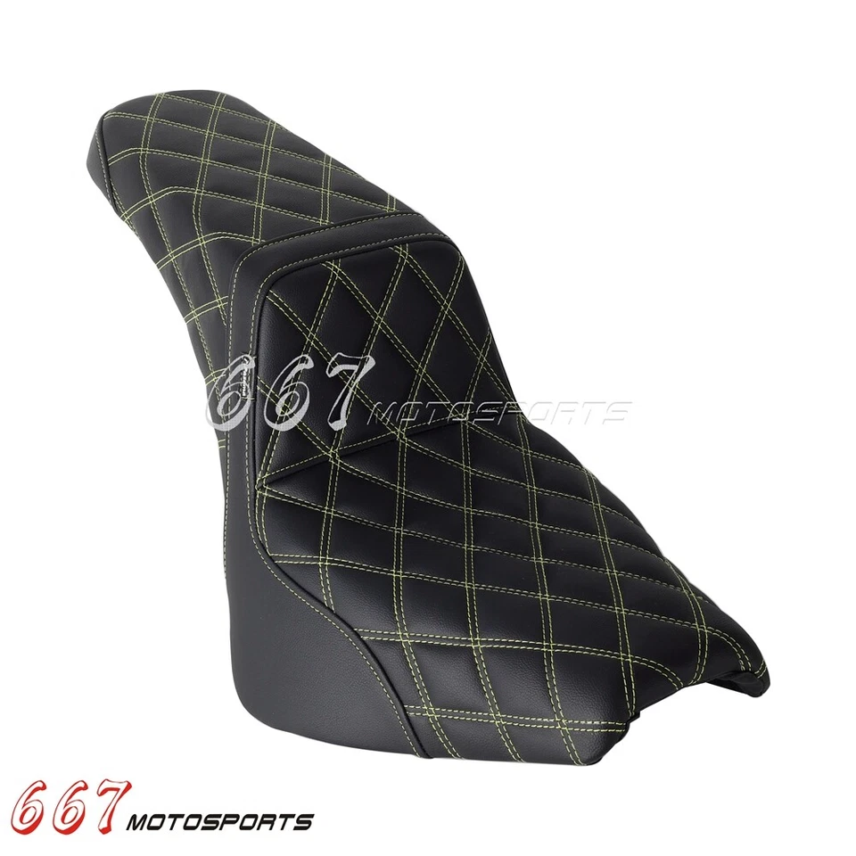 For Harley Softail FLHCS Street Bob FXBBS FXBB 2018-2025 Club Style LS 2-UP Seat — 第 3/4 张图片