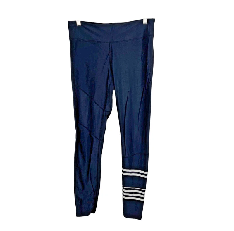 lole pull on striped hem activewear athletic bottoms leggings