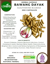 FRESH CAPSULE BAWANG DAYAK ELEUTHERINE BULBOSA NATURAL HERBAL PREMIUM ORGANIC