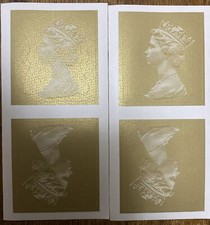 Two Pairs Of Great Britain Straight Edged Horizon Labels In Perfect Condition