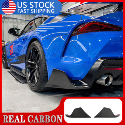 For Supra A90 A91 2020-24 REAL Carbon Fiber Rear Bumper Side Corner Aprons Spats