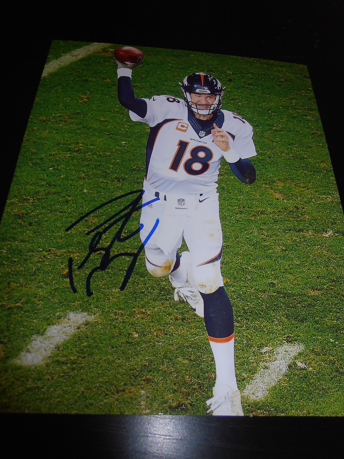 PEYTON MANNING SIGNED AUTOGRAPH 8x10 PHOTO SUPERBOWL DENVER BRONCOS IN ...