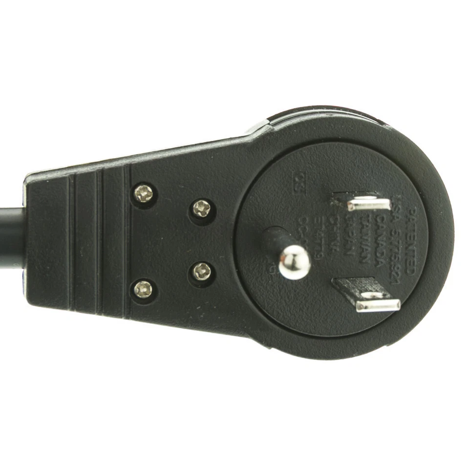 Surge Protector, Flat Rotating Plug, 6 Outlet, Metal, Phone Line Protection - Image 4 of 4
