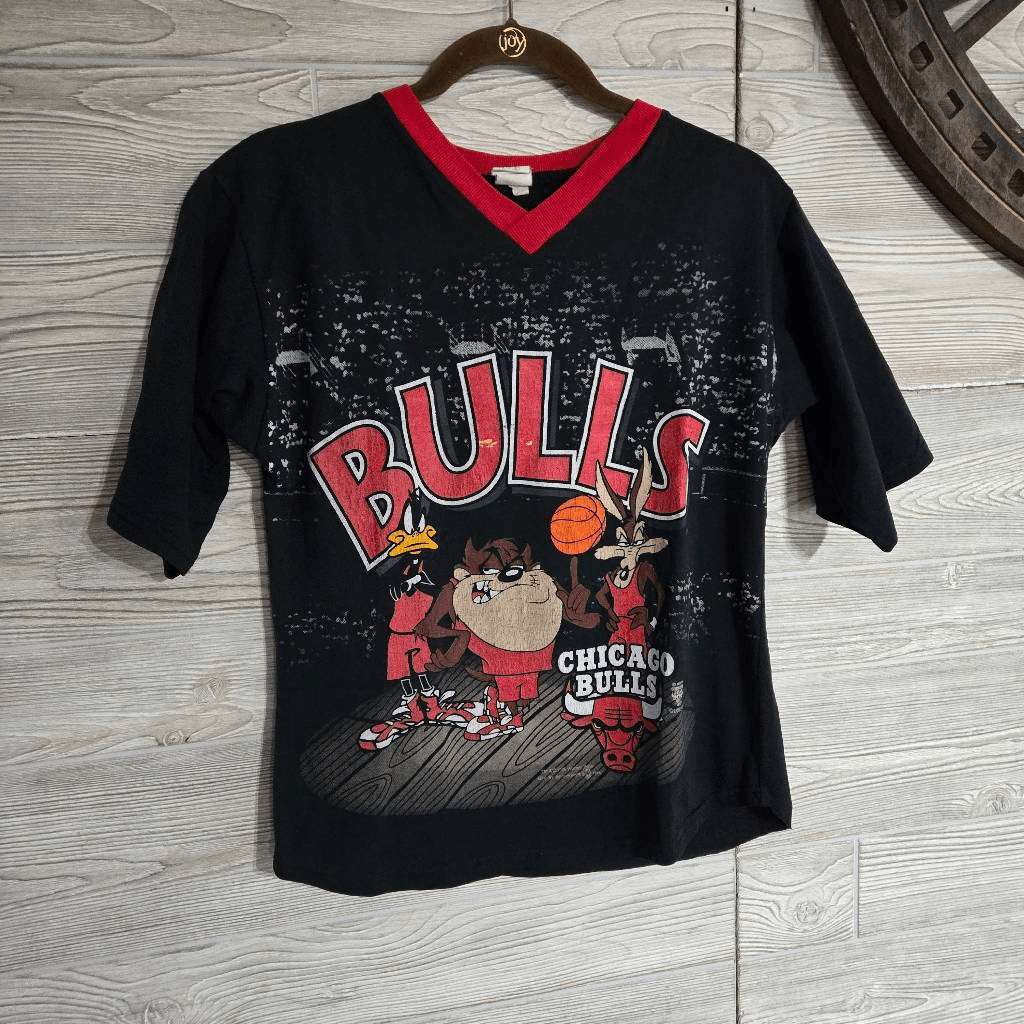 Chicago Bulls Looney Toons Vintage NBA Basketball Shirt Youth SZ L