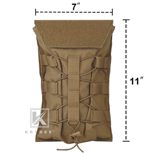 KRYDEX Hydration Carrier Modular Pack Outdoor MOLLE BACK Panel for Tactical Vest - Picture 17 of 19