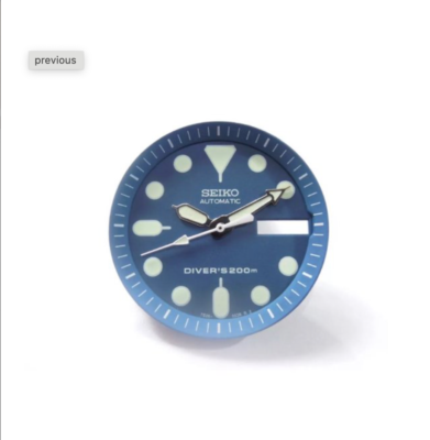 NEW BLUE DIAL,HANDS & MINUTE TRACK MEDIUM DIVERS SKX013/SKX015
