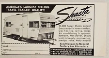 1964 Print Ad Shasta Travel Trailers America's Largest Selling 75,000 Owners
