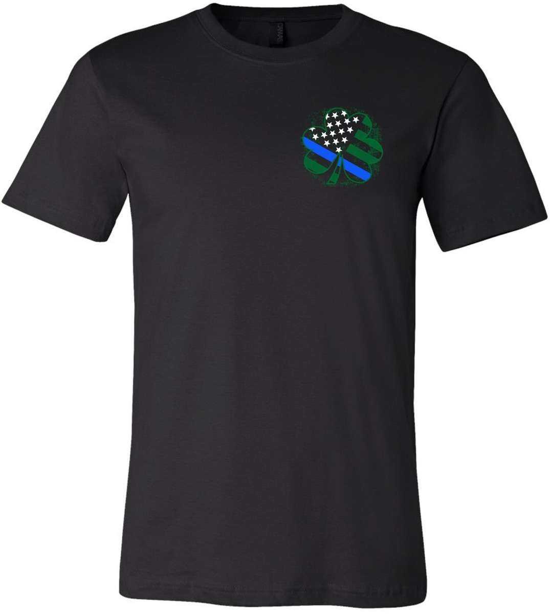 Blue Line Flag Shamrock T-Shirt