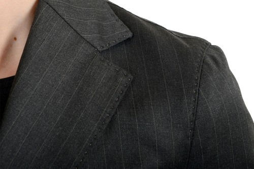 Dsquared2 Women's Gray Wool Striped Two Button Blazer US S IT 40 - Picture 4 of 5