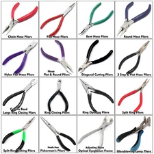 Jewelry Making Pliers / Cutters - Round/Chain/Flat/Needle/Bent Nose Craft