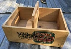 Genesee 12 Horse Ale Wooden Box Crate beer sign caddy carrier vintage dovetail